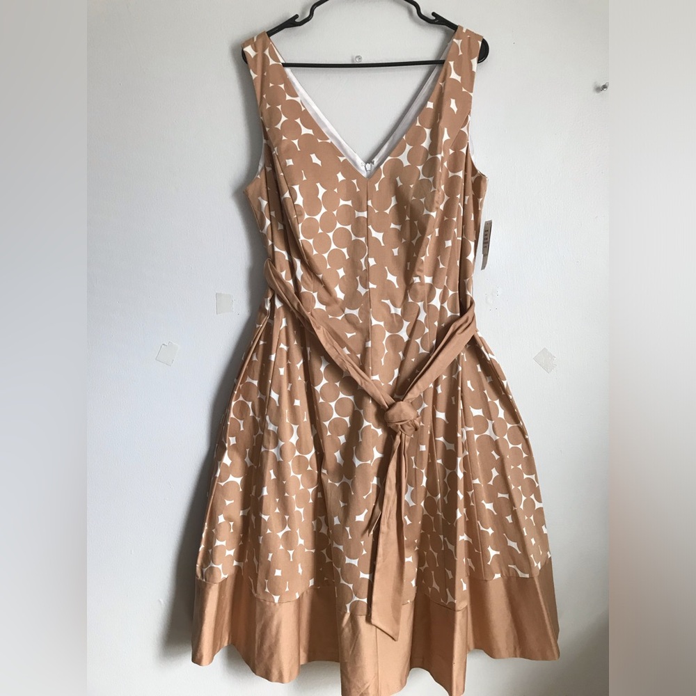 Nine West Large Polka Dot Cotton Dress